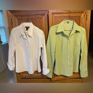 Set of 2 Ann Taylor Dress Shirts -fits size 4-6